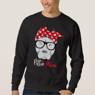 Pittie Mama Pitbull Hund Muttertagsmütter Frauen Sweatshirt