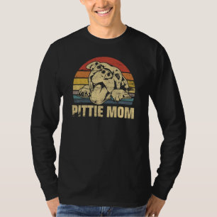 Pittie Mama Pitbull Mama Hund Liebt Muttertag T-Shirt