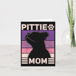 Pittie Mama Pitbull Mama Hundebesitzerin Frauentag Karte