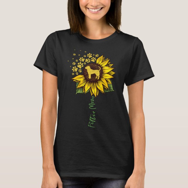 Pittie Mama Sonnenblume Pitbull Lover Geschenke Do T-Shirt (Vorderseite)