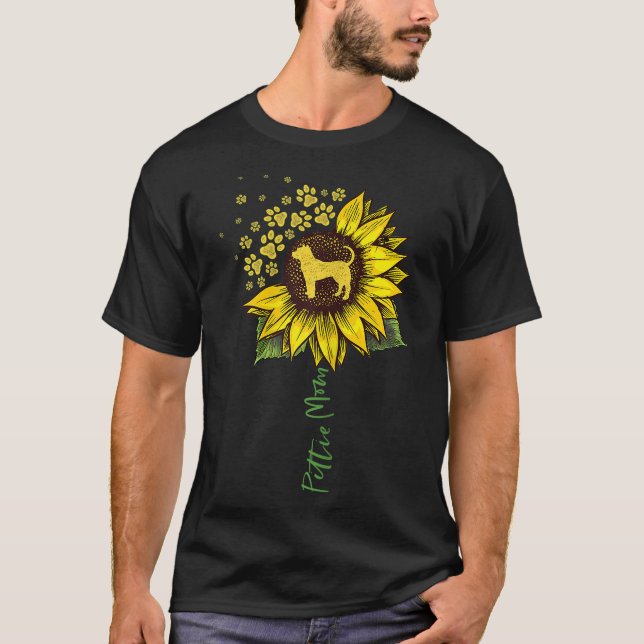 Pittie Mama Sonnenblume Pitbull Lover Geschenke Do T-Shirt (Vorderseite)