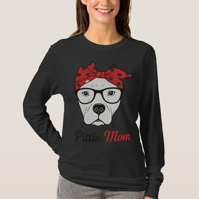 Pittie-Mama T-Shirt (Vorderseite)