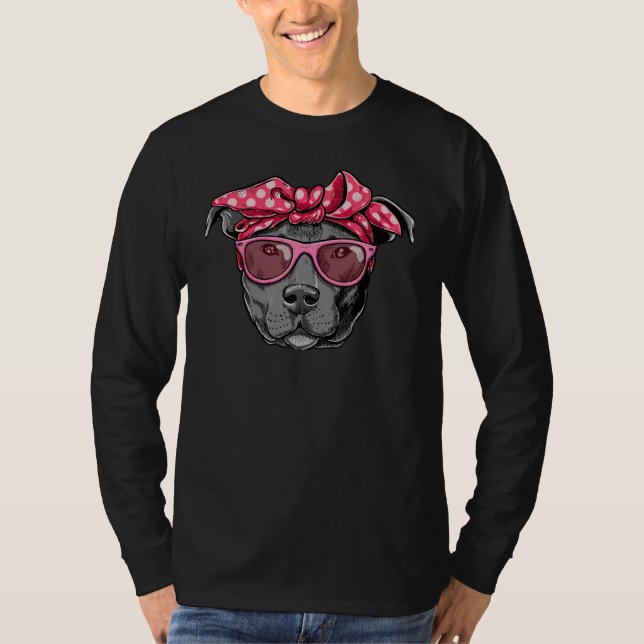 PITTIE MOM Women  Cool Pitbull Dog T-Shirt (Vorderseite)