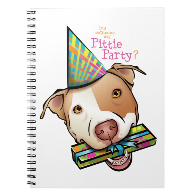 Pittie Party Notizblock (Vorderseite)