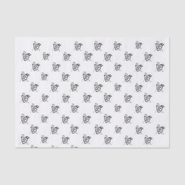 Pittie Party Tissue Paper Seidenpapier (Vorderseite)