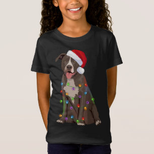 Pittie Pitbuli Weihnachtslicht Weihnachten Weihnac T-Shirt
