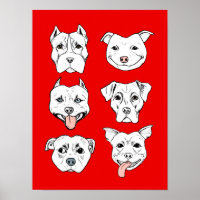 "Pittie Pittie Bitte!" Zeichnend Muster