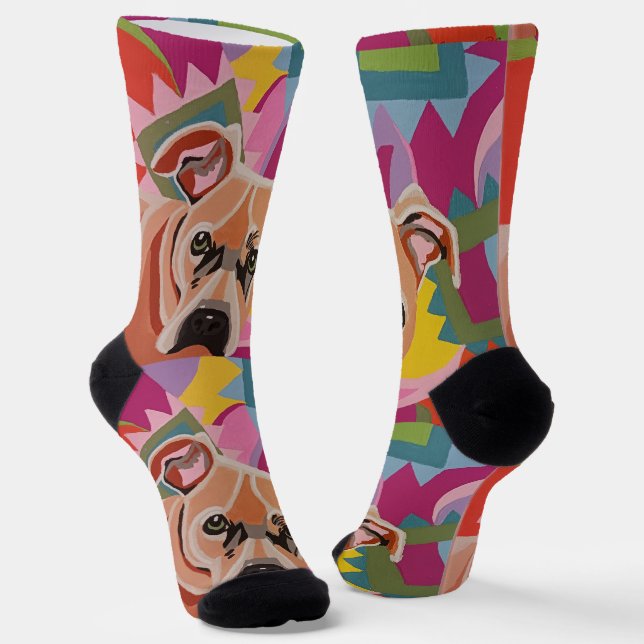 Pittie Socken (Gewinkelt)