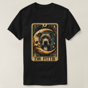 Pittie Tarot Funny Pitbull Hund Halloween T-Shirt