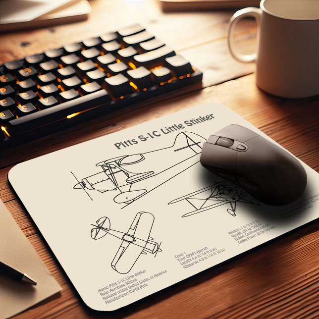 Pitts S-1C - Flugzeugkonzepte SD Mousepad (Von Creator hochgeladen)