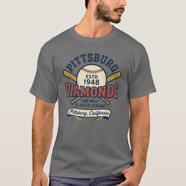 Pittsburg Diamonds - Kalifornien T-Shirt (Vorderseite)