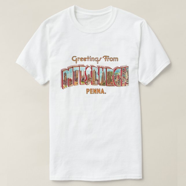 Pittsburg Greeting T Shirt (Design vorne)