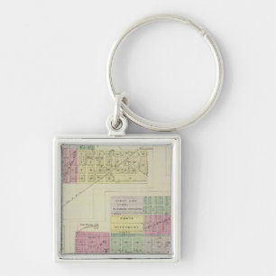 Pittsburg, Walnut, Beulah und Lichfield, Kansas Schlüsselanhänger