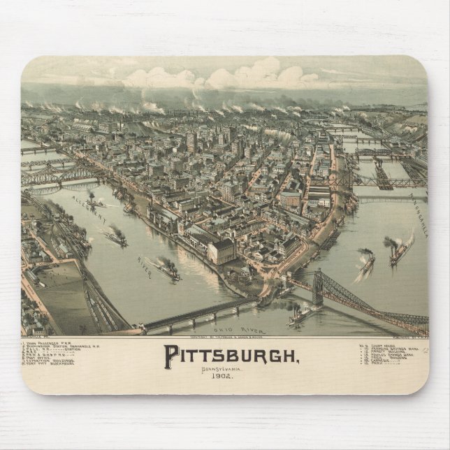Pittsburgh 1902 mousepad (Vorne)