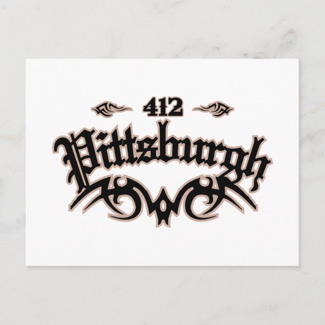 Pittsburgh 412 postkarte (Vorderseite)