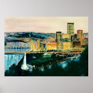 Pittsburgh at Dusk Poster