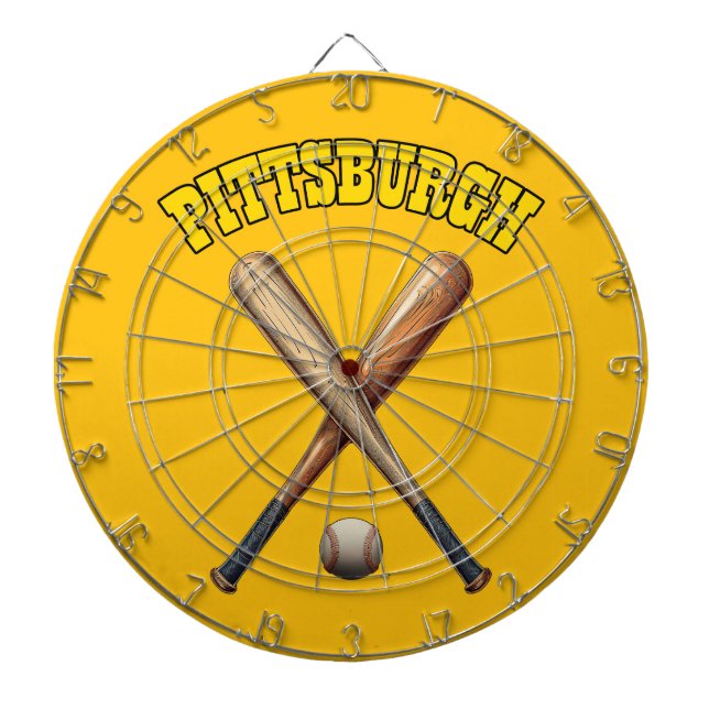 Pittsburgh Baseball Dartscheibe (vorne)