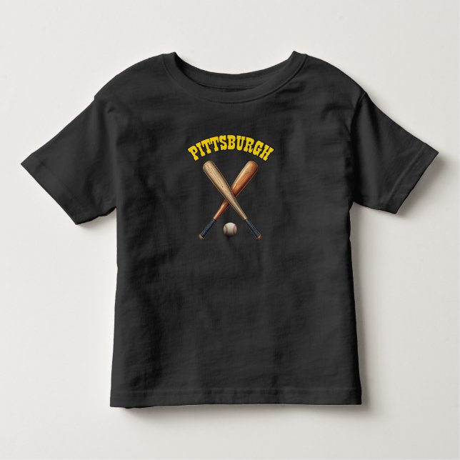 Pittsburgh Baseball Kleinkind T-shirt (Vorderseite)