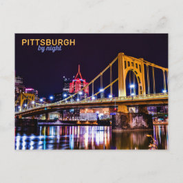Pittsburgh by Night Postkarte
