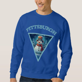 Pittsburgh Christmas Snowman Sweatshirt