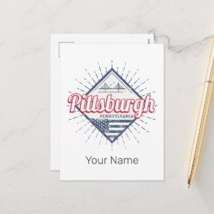 Pittsburgh City United Staaten Pennsylvania USA Feiertagspostkarte