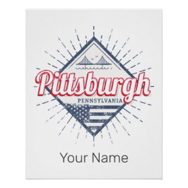 Pittsburgh City United Staaten Pennsylvania USA Poster