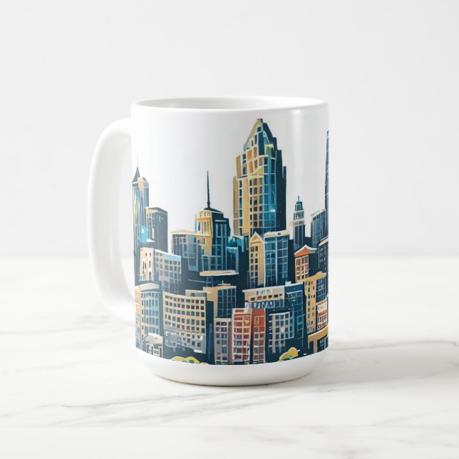 Pittsburgh Cityscape Kaffeetasse (Vorderseite Links)