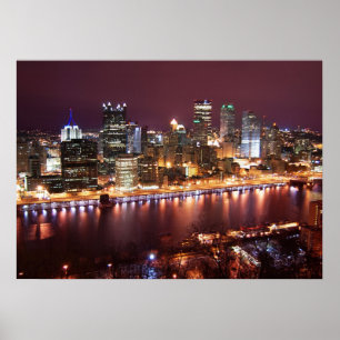 Pittsburgh Cityscape Poster