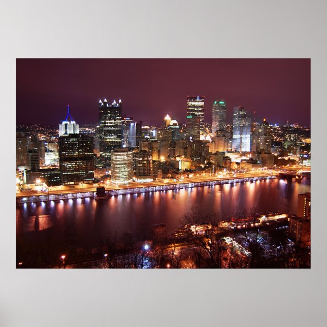Pittsburgh Cityscape Poster (Vorne)