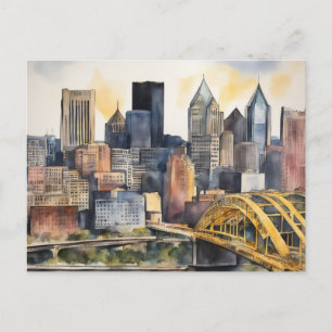 Pittsburgh Cityscape Postkarte