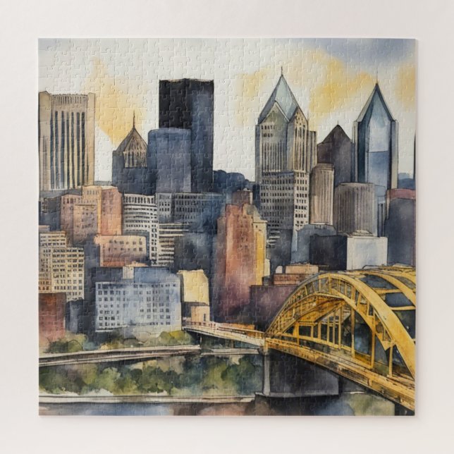 Pittsburgh Cityscape Puzzle (Vertikal)