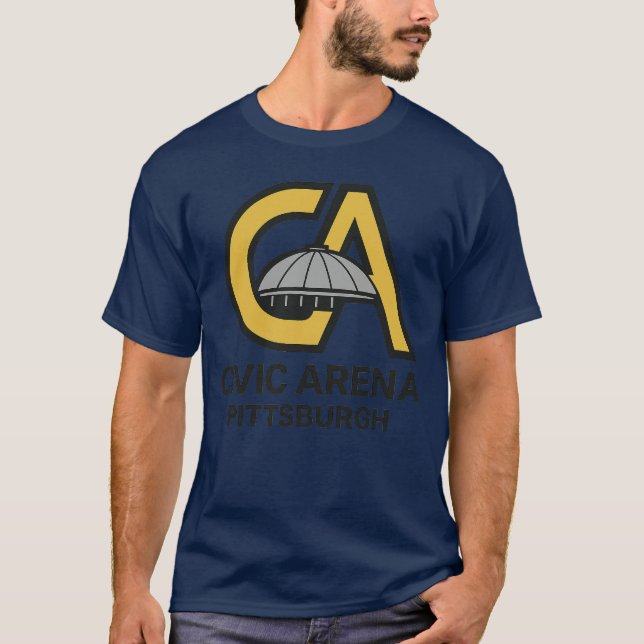 Pittsburgh Civic Arena Tribute Design T-Shirt (Vorderseite)