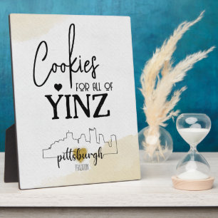 Pittsburgh Cookie Table Sign Fotoplatte