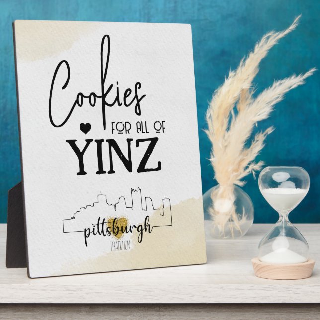 Pittsburgh Cookie Table Sign Fotoplatte (Seite)