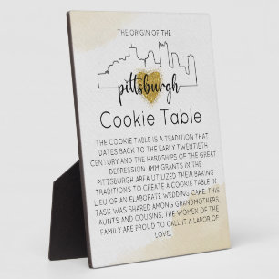 PITTSBURGH COOKIE TABLE SIGN WEDING FOTOPLATTE