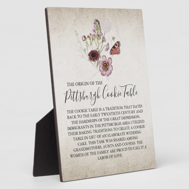 PITTSBURGH COOKIE TABLE SIGN WEDING FOTOPLATTE (Seite)