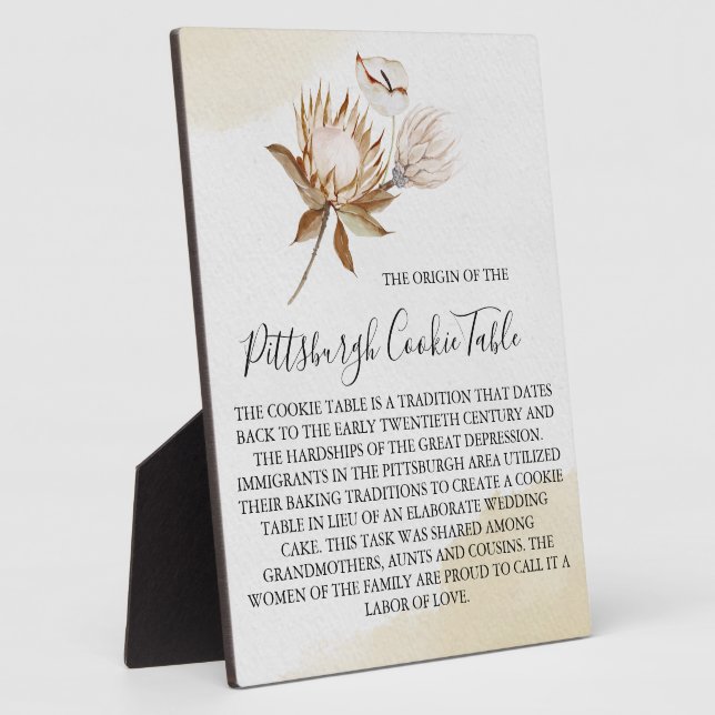 PITTSBURGH COOKIE TABLE SIGN WEDING FOTOPLATTE (Seite)