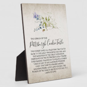 PITTSBURGH COOKIE TABLE SIGN WEDING FOTOPLATTE