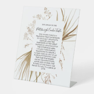 PITTSBURGH COOKIE TABLE SIGN WEDING SOCKELSCHILD