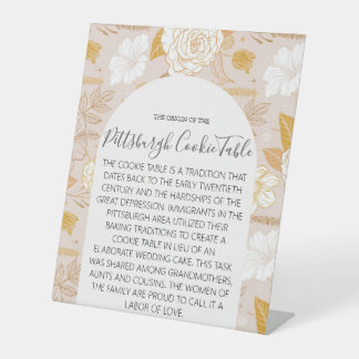PITTSBURGH COOKIE TABLE SIGN WEDING SOCKELSCHILD