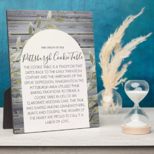 PITTSBURGH COOKIE TABLE SIGN WEDING TABLE SIGN FOTOPLATTE
