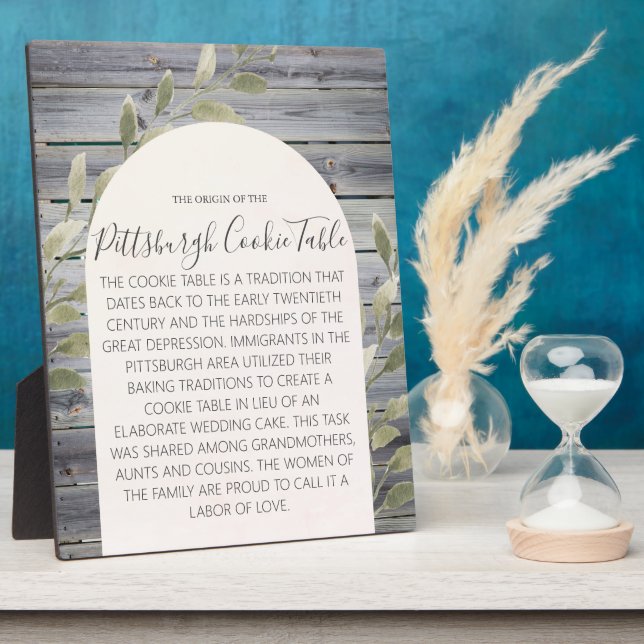 PITTSBURGH COOKIE TABLE SIGN WEDING TABLE SIGN FOTOPLATTE (Seite)