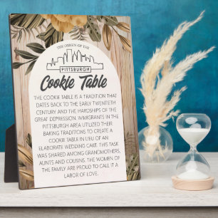 PITTSBURGH COOKIE TABLE SIGN WEDING TABLE SIGN FOTOPLATTE