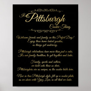 Pittsburgh Cookie Theme Poster