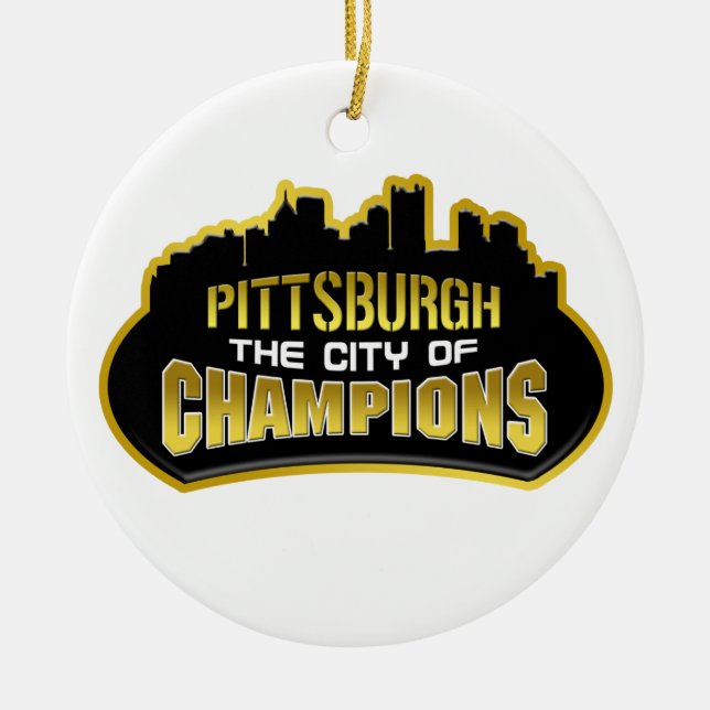 Pittsburgh die Stadt der Meister Keramik Ornament (Vorne)