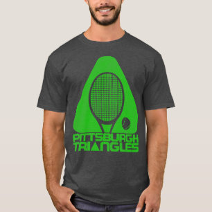 Pittsburgh-Dreiecke Funktionierte 70er-Tennismanns T-Shirt