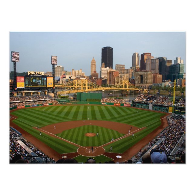 Pittsburgh druckt Baseball View Fotodruck (Vorne)