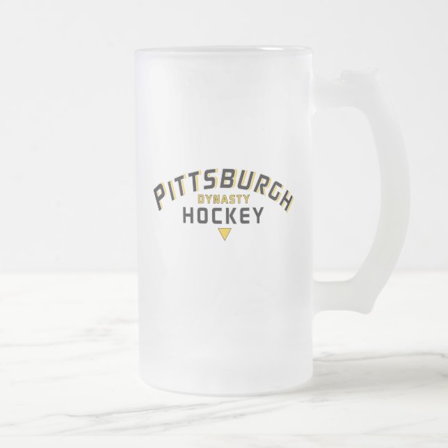 Pittsburgh Dynsty Hockey Mattiert Glass Tasse (Rechts)