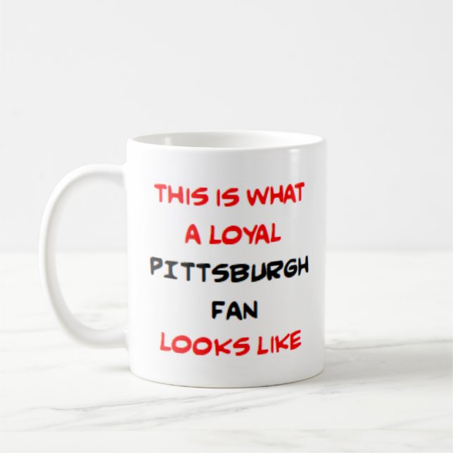 pittsburgh fan, loyal kaffeetasse (Links)