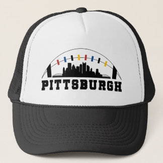 Pittsburgh Football Skyline Hat Truckerkappe